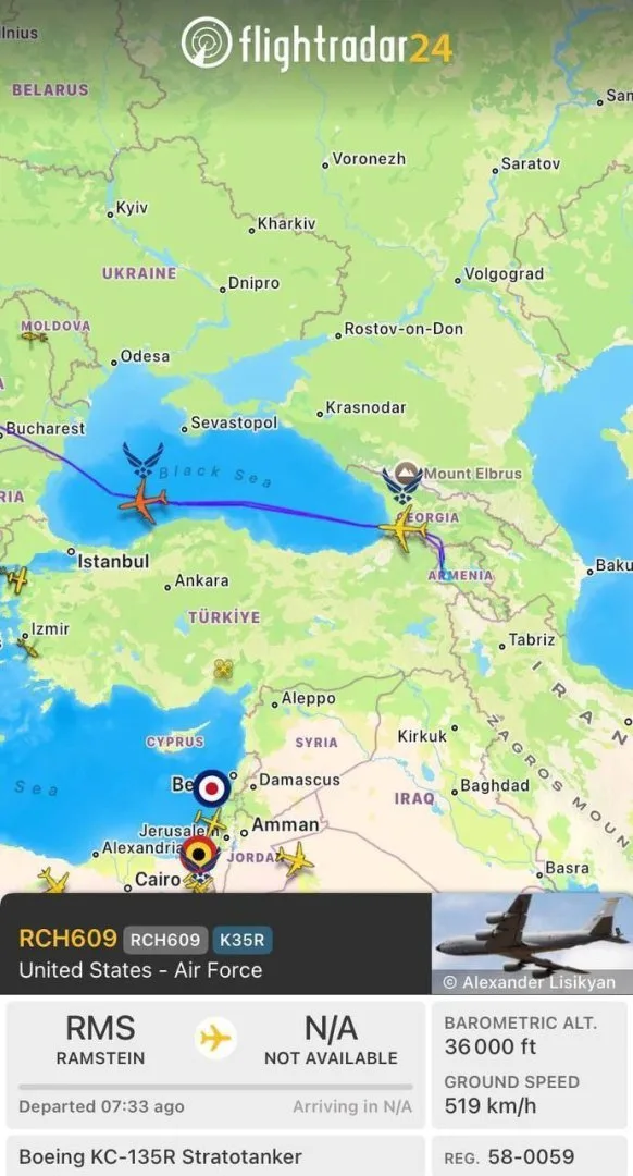 ԱՄՆ ՌՕՈՒ-ի երկու KC-135R ինքնաթիռ ժամանեցին Երևան
