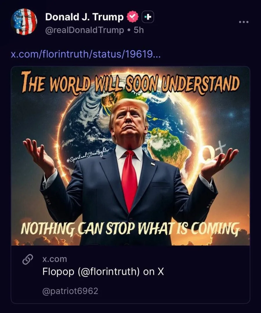 Թրամփը Truth Social սոցիալական ցանցում հրապարակել է իր լուսանկարը