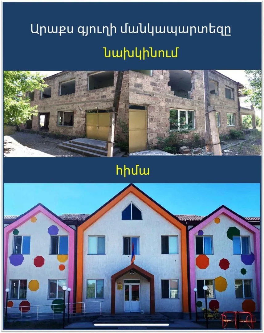 Հերթով բոլոր մանկապարտեզները կունենան այս տեսքը. Հարությունյան