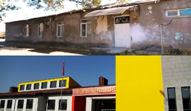 В Катнахпюре построили новое здание школы вместо обветшалого. Чахоян