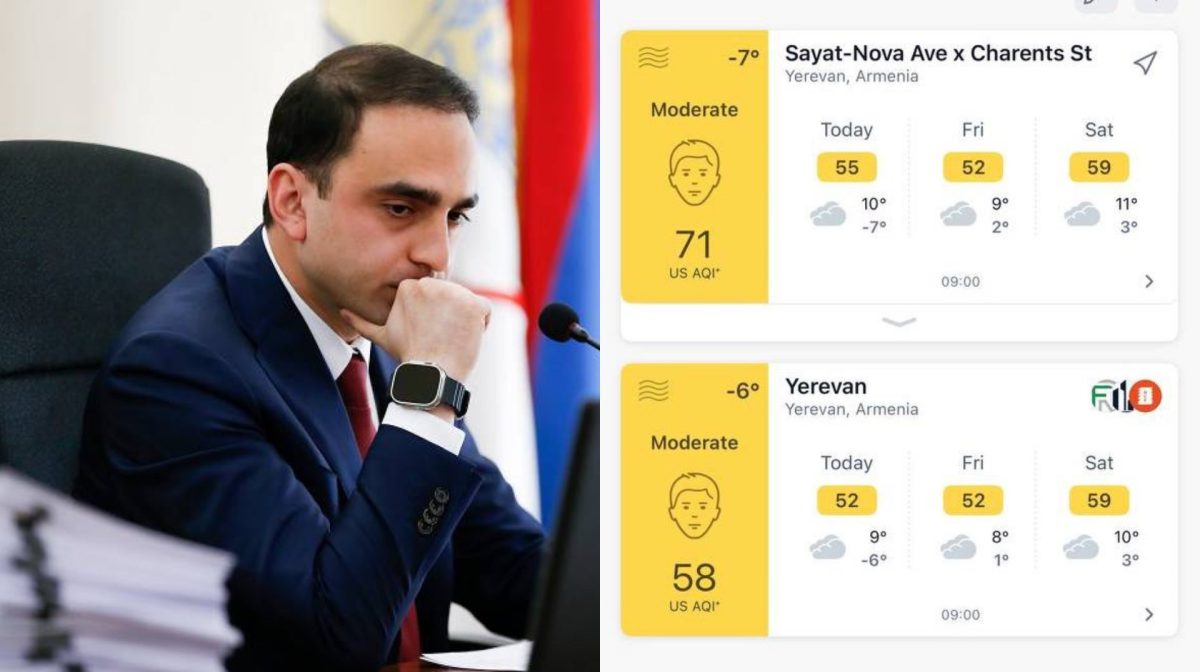 Тигран Авинян очистил воздух Еревана за два дня?