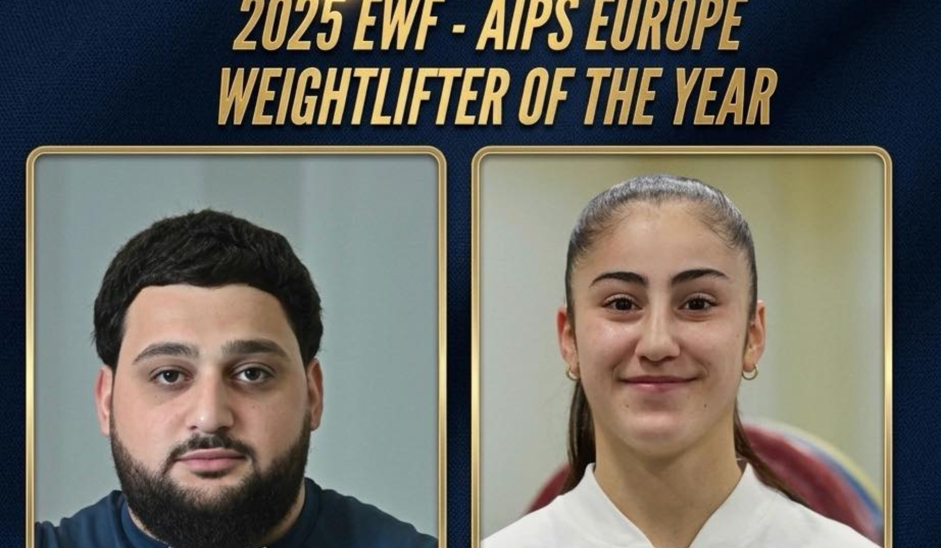 Два армянских тяжелоатлета номинированы на звание лучших в Европе 2025.