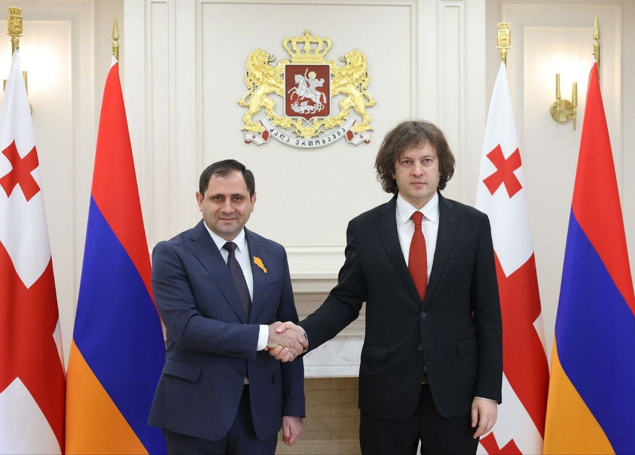Сурен Папикян в Тбилиси встретился с премьер-министром Грузии Ираклием Кобахидзе.