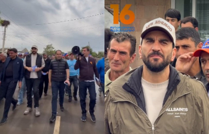 Актер Рафаэль Ераносян поддерживает партию «Гражданский договор», участвует в кампании.