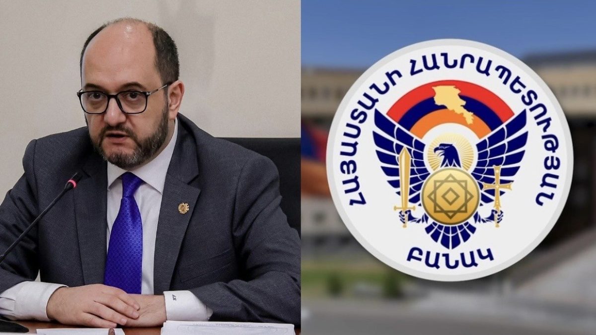 Как можно смотреть на новую эмблему армии и не видеть крест. Араик Арутюнян