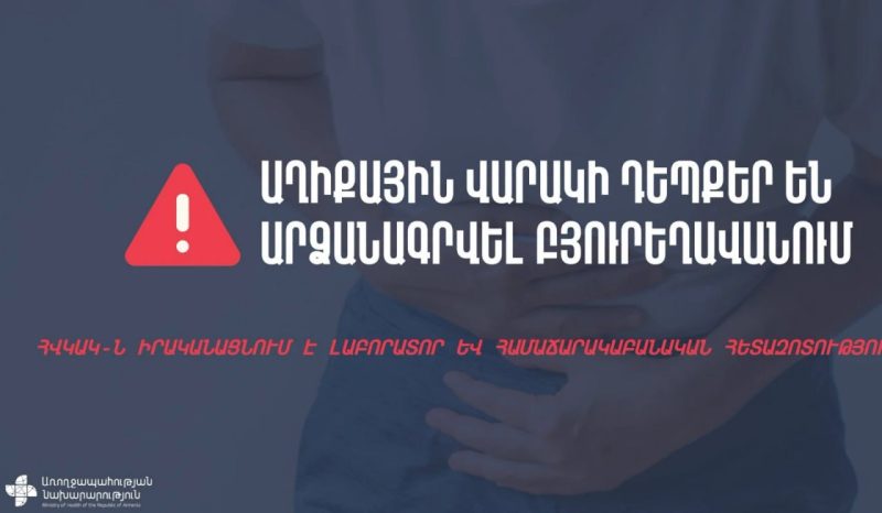 Բյուրեղավան համայնքում աղիքային վարակի դեպքեր են արձանագրվել: